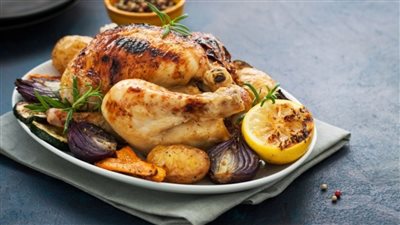 طريقة عمل الفراخ المشوية، في فرن البوتاجاز 