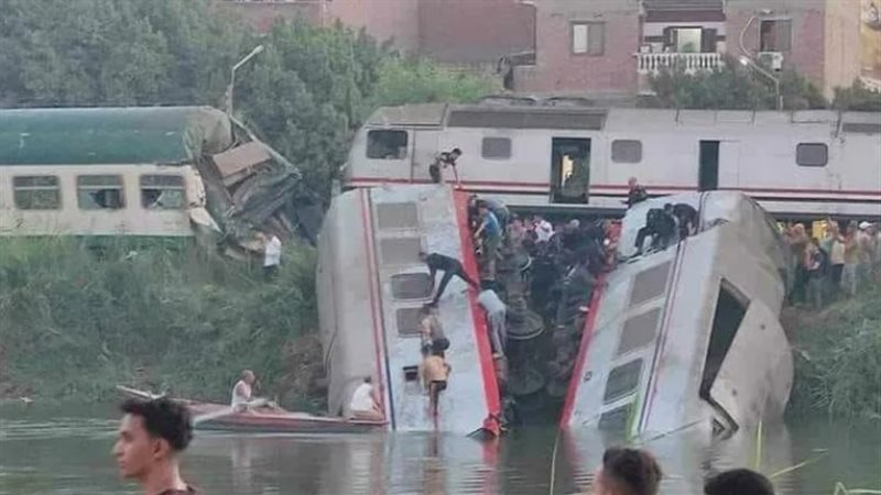 تصادم قطارين بالمنيا،فيتو