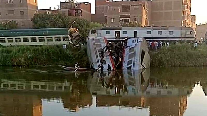 حادث قطاري المنيا