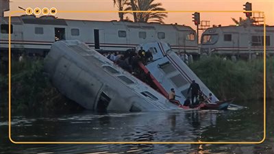 تفاصيل حادث تصادم قطاري المنيا (إنفوجراف)