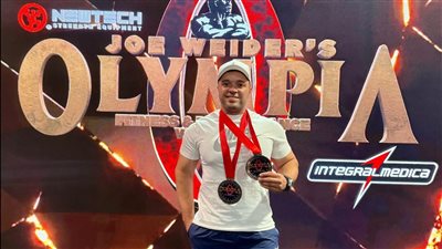 عبدالرحمن زكي ابن الإسماعيلية يحصد ميداليتين ذهبيتين في بطولة مستر أولمبيا بأمريكا