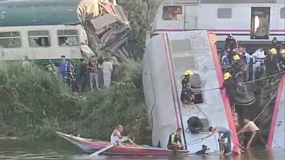 بدء التحقيق مع سائق الجرار المتسبب فى حادث قطار المنيا 