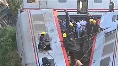 انتظام حركة القطارات على خطوط الصعيد بعد توقفها بسبب حادث المنيا 