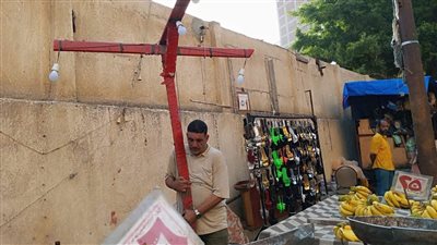 حملة مكبرة فى شرق الإسكندرية لإزالة إشغالات الباعة الجائلين