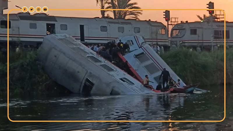 حادث تصادم قطار المنيا