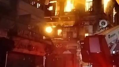 انتداب المعمل الجنائي لمعاينة ورشة نشب بها حريق في السلام 