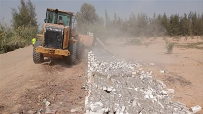 إزالة 21 حالة بناء مخالف بالتل الكبير في الإسماعيلية (صور)