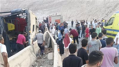 وزيرة التضامن تتابع حادث أتوبيس