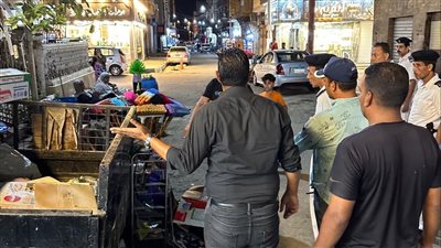 محافظ الإسماعيلية يتابع حملات إزالة الإشغالات بحي أول (صور)