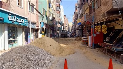 الانتهاء من أعمال إصلاح هبوط أرضي بشارع رضا بالإسماعيلية (صور) 