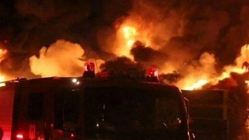 حريق في مصفاة بترول
