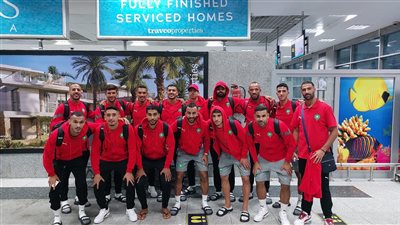 وصول بعثة المغرب وتنزانيا للكرة الشاطئية للقاهرة