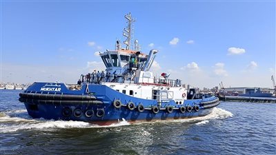 هيئة ميناء الإسكندرية تتسلم القاطرة البحرية «مختار» 