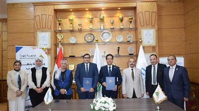 بروتوكول تعاون بين جامعة بنها والقومي للاتصالات لتدريب الطلاب 