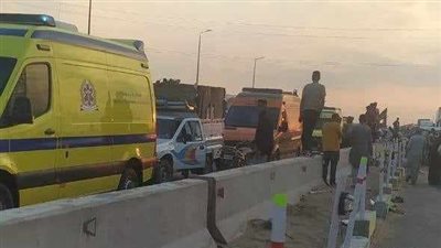 صور جديدة، إصابة 22 شخصا في اصطدام تريلا وميكروباصين على الدائري الإقليمي 