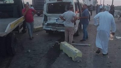  بعد إصابة 22 شخصا، النيابة تعاين موقع حادث طريق الدائري الإقليمي تجاه الصحراوي