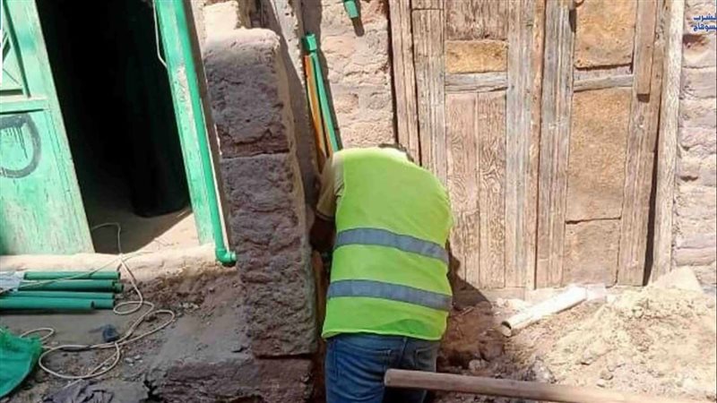 تركيب وصلة مياه،