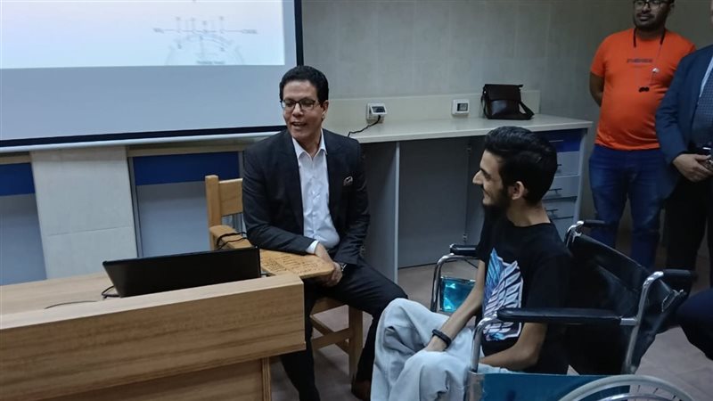 رئيس جامعة بنها خلال