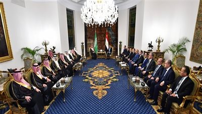 الرئاسة في أسبوع.. السيسي وولي عهد السعودية يبحثان أزمات المنطقة وتعزيز التعاون بمختلف المجالات.. افتتاح محطة بشتيل.. تعيين حسن محمود رئيسا للمخابرات العامة.. واستقبال وزيري خارجية إيران وإسبانيا