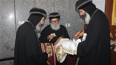 3 أساقفة يشاركون في احتفالات القديس يوحنا الجندي الأشروبي ببني مزار  