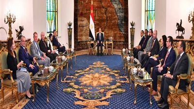  رسائل وتحذيرات قوية من السيسي لوفد الكونجرس الأمريكي لوقف حرب غزة ولبنان