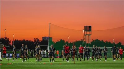 مران بدني خفيف للأهلي بفندق الإقامة