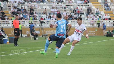 إبراهيم عادل يسجل الهدف الأول لـ بيراميدز في شباك الزمالك  (صور)