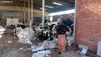 ماس كهربائي وراء حريق مصنع للغزل والنسيج في إمبابة