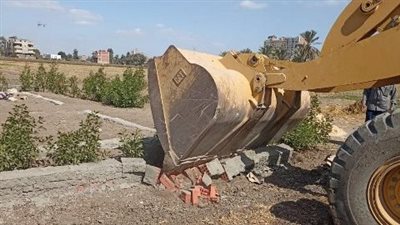  إزالة 17 حالة تعد بالبناء المخالف على مساحة 1168 مترا في الشرقية 