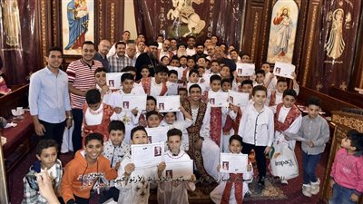  الأنبا غبريال يرسم 80 شماسا جديدا للخدمة في إيبارشية بني سويف