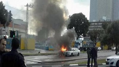 طائرات الاحتلال الحربية تلاحق مسيرة في أجواء تل أبيب