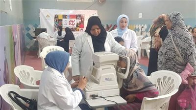 فحص 123 حالة خلال قافلة طبية لجامعة بنها بمركز شباب ميت نما 