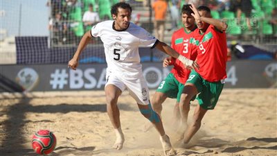 قصة إلغاء أغرب هدف في أمم إفريقيا الشاطئية بمباراة مصر والمغرب (فيديو)