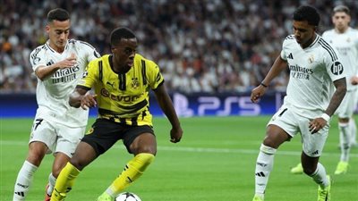 دوري أبطال أوروبا، دورتموند يفاجئ ريال مدريد ويتقدم بهدفين في الشوط الأول