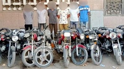 سقوط 4 تشكيلات عصابية لسرقة السيارات والدراجات النارية 