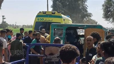 مصرع وإصابة 6 أشخاص في انقلاب تروسيكل بمصرف زراعي ببني سويف