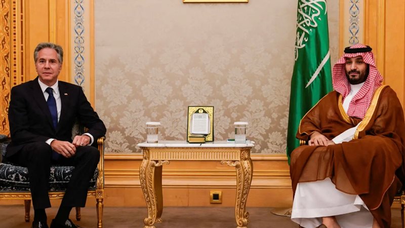 بن سلمان وبلينكن،