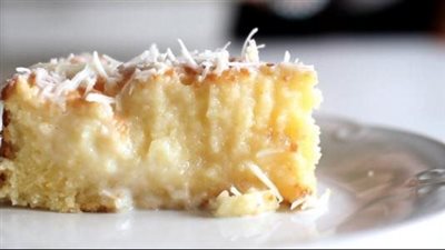 طريقة عمل كيكة جوز الهند بصوص الحليب