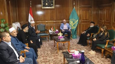 محافظ القليوبية يستقبل قيادات بيت العائلة المصرية 
