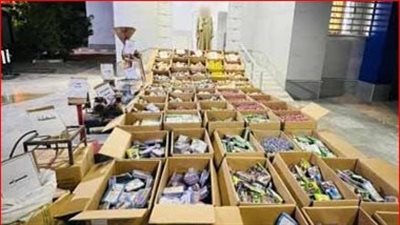 ضبط ورشة لتصنيع الألعاب النارية بداخلها مليون قطعة في الفيوم