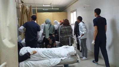 شاهد، لحظة الإغماء الجماعي بين طالبات تربية رياضية طنطا بسبب درجات الحرارة العالية