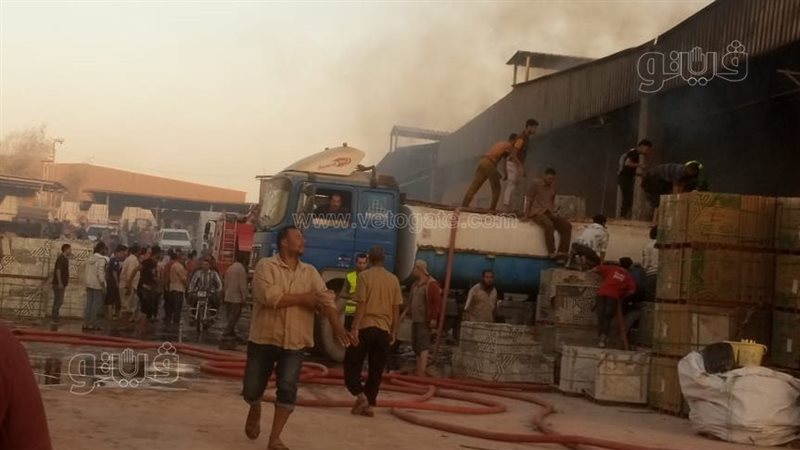 حريق بمنطقة كوم أبو