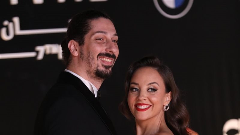 مريم الخشت وزوجها،