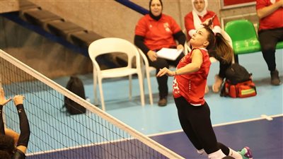 سيدات طائرة الأهلي يفوز على دلفي في بطولة الدوري