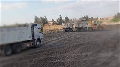 التصدي لتبوير 2 فدان في قرية أخطاب بالدقهلية ( صور)