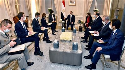 شاهد.. لقاء الرئيس السيسي مع وزيرة الجيوش الفرنسية في باريس