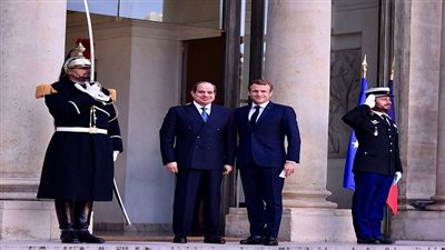  انتهاء قمة السيسي وماكرون بقصر الإليزيه