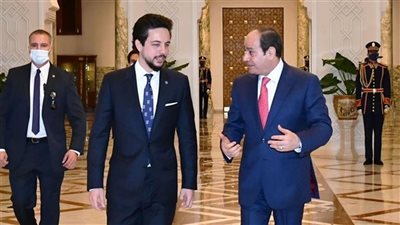 ولى عهد الأردن فى رسالة شكر للرئيس السيسي: مصر بلد الطيبة والأصالة