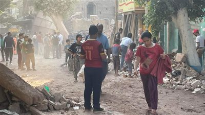 مباحث القاهرة تستمع لأقوال شهود العيان في انهيار عقار بروض الفرج 