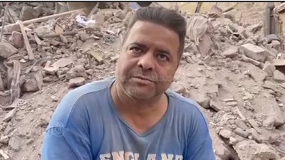 صاحب محل في عقار روض الفرج المنهار: «ده مصدر دخلي الوحيد»|فيديو